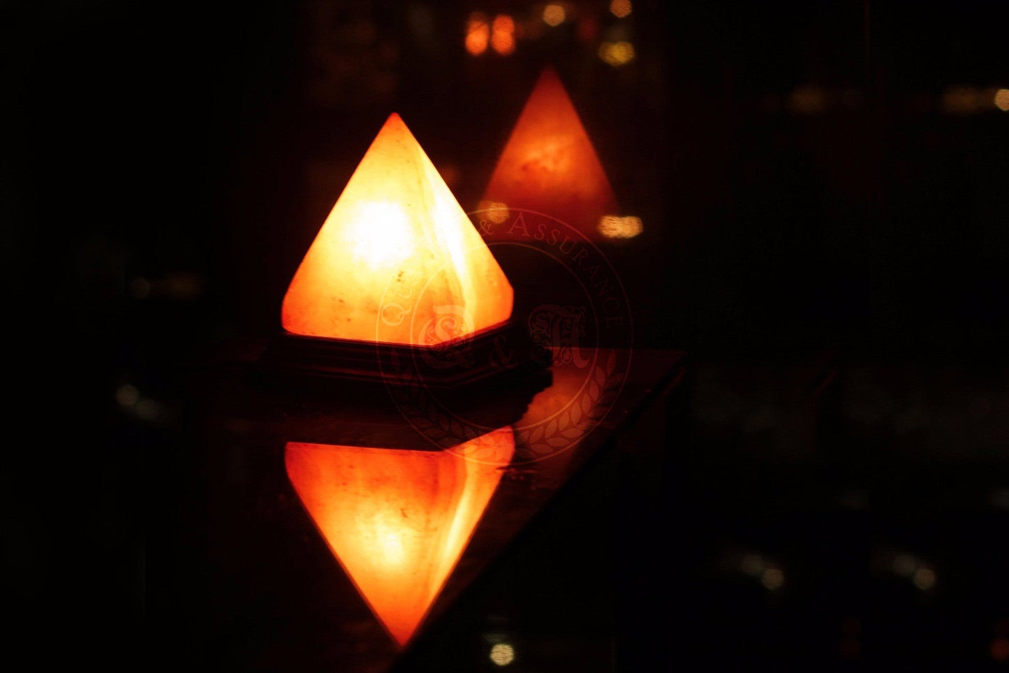 Himalayan Salt Pyramid Lamp