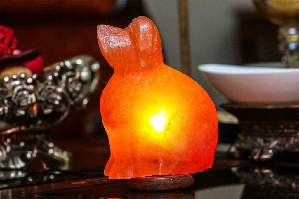 100% Natural Himalayan Salt Lamp Dog 8lbs