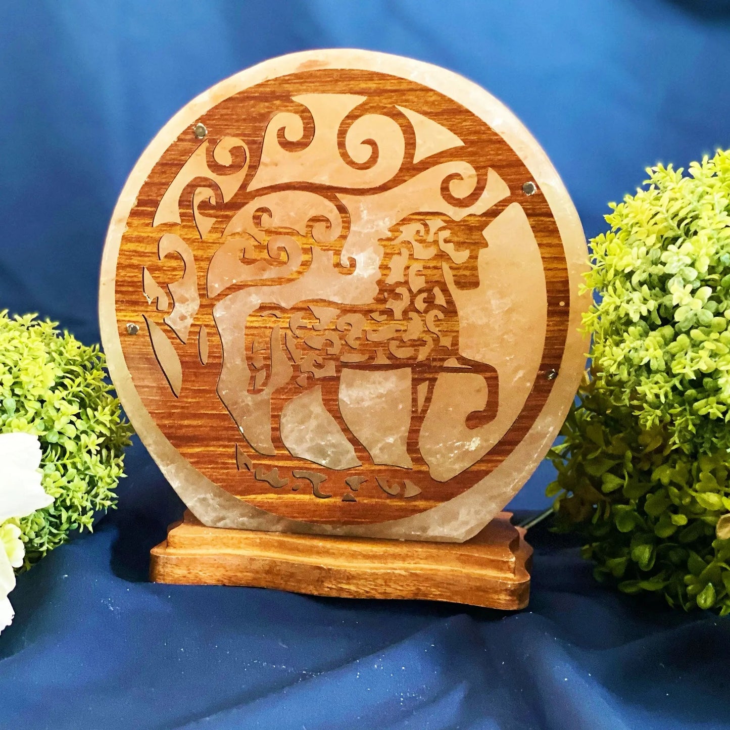 Himalayan Salt Unicorn Horse Lamp