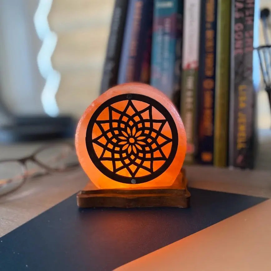 Mandala USB Plugin Himalayan Salt Lamp