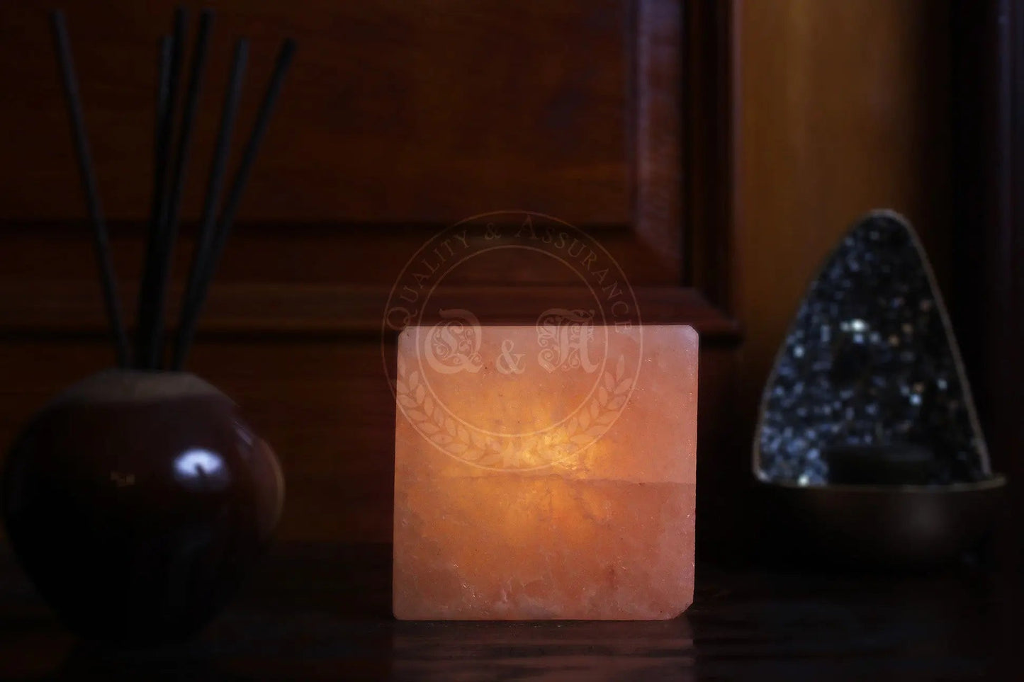 Himalayan Salt Cube T-light Candle Holder