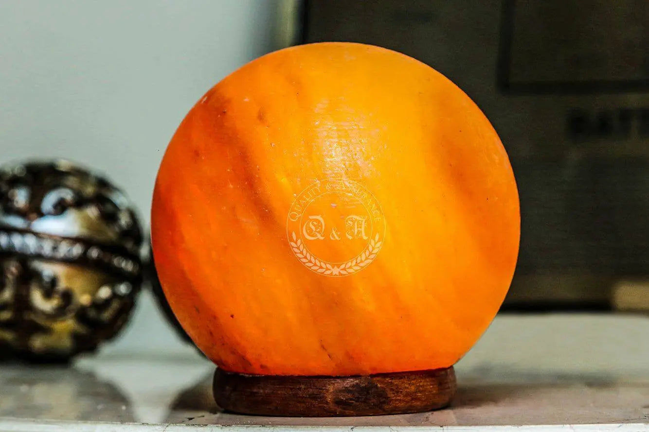 100% Natural Himalayan Salt 6” Globe Lamp 10 lbs
